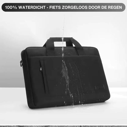 Waterdichte heren laptoptas 17 inch zwart – Bescherming & stijl in één