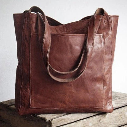 Leren Shopper Dames – Ruime Schoudertas van Echt Leer