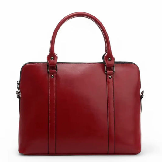 Leren laptoptas dames 14 inch rood – Stijlvol & praktisch