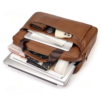 Leren laptoptas heren 13 inch – Stijlvol & praktisch