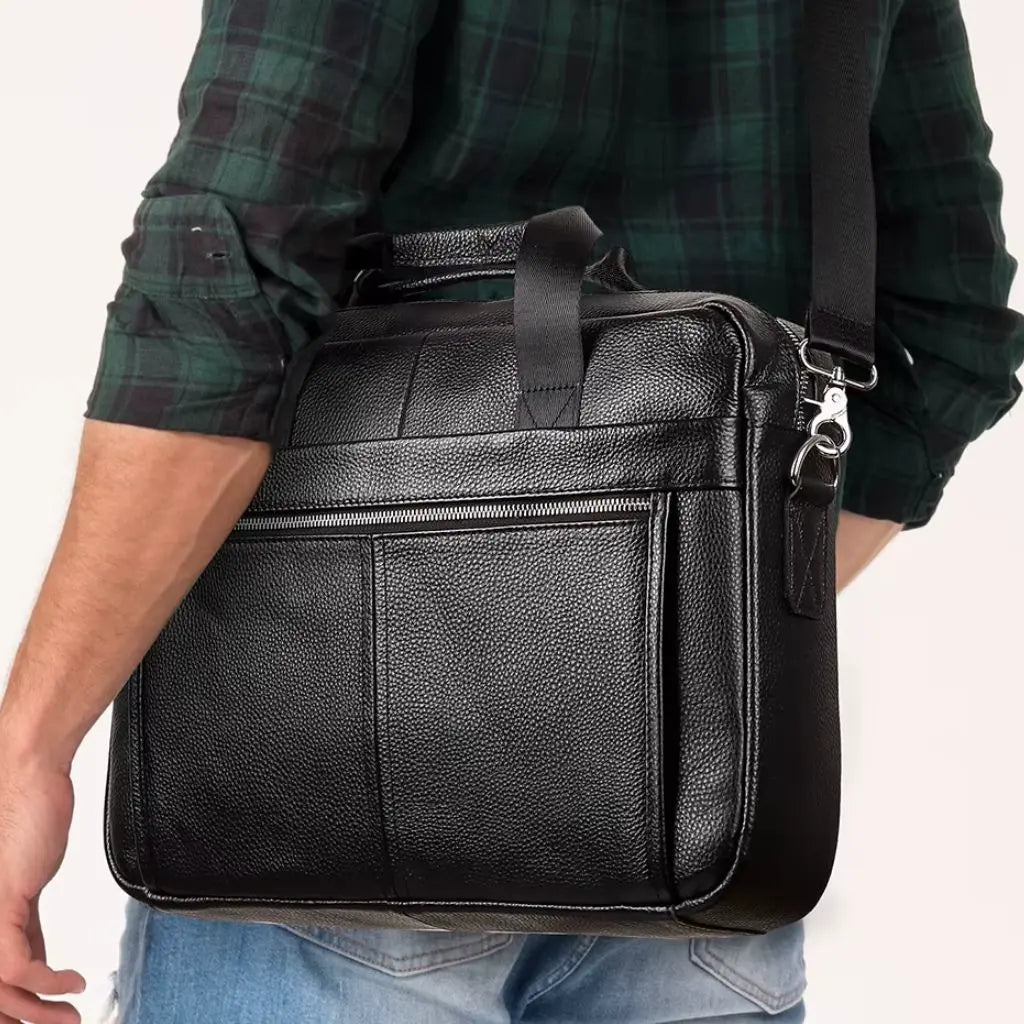 Leren laptoptas heren 13 inch – Stijlvol & praktisch