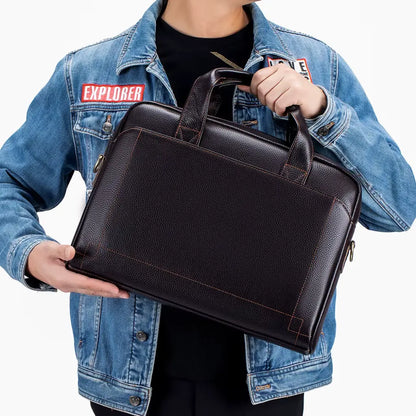 Leren Werktas Donkerbruin – Stijlvol & Functioneel