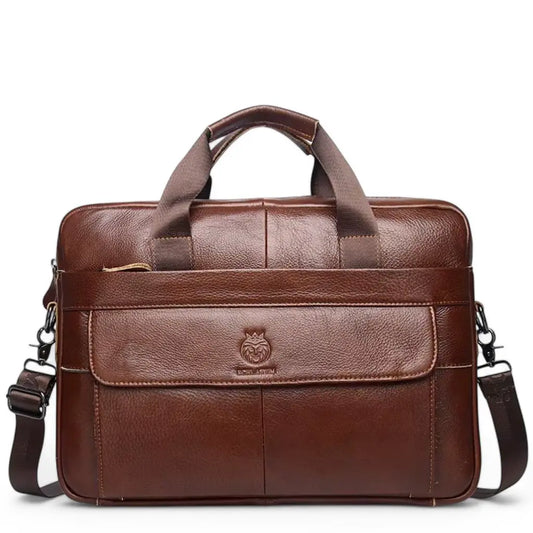 Leren laptoptas heren 15 inch – Ambachtelijk premium leer