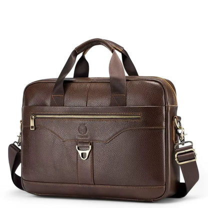 Leren laptoptas heren 16 inch bruin – Klassiek design & optimale bescherming