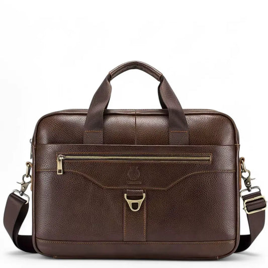 Leren laptoptas heren 16 inch bruin – Klassiek design & optimale bescherming