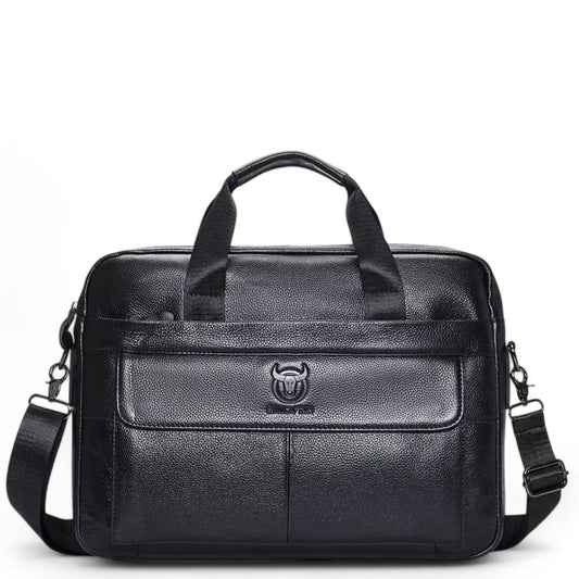 Leren laptoptas heren 16 inch zwart – Hoogwaardig leer & zakelijke uitstraling