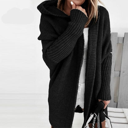 Oversized Dames Trui met Capuchon – Comfortabele Lange Hoodie in Meerdere Kleuren