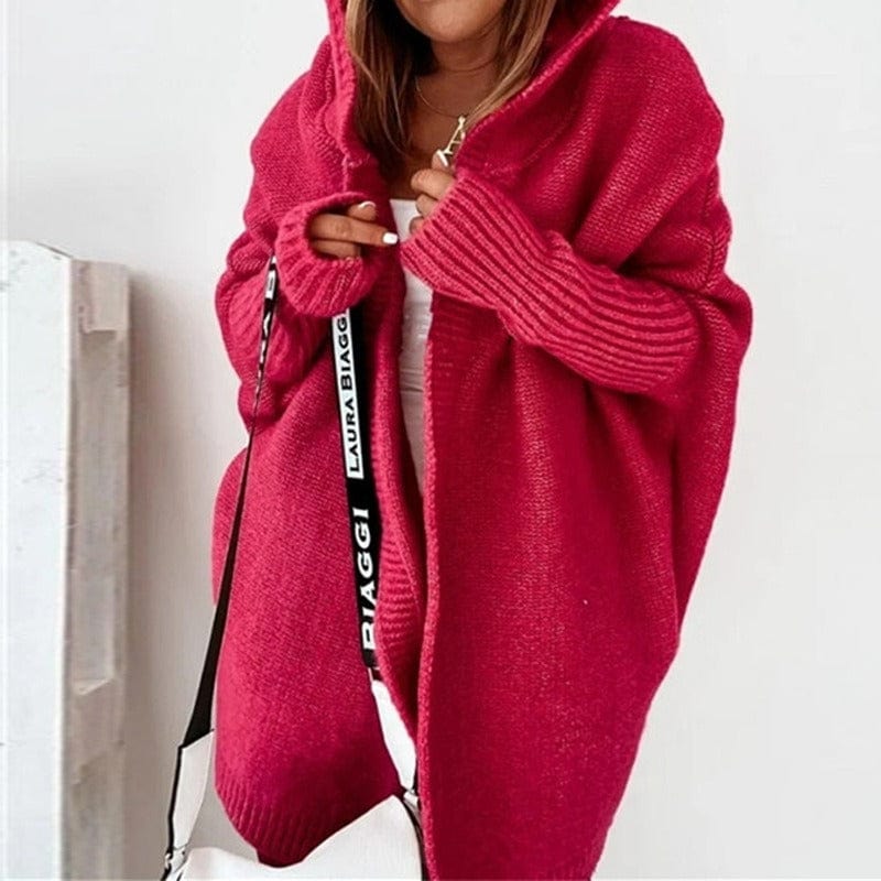 Oversized Dames Trui met Capuchon – Comfortabele Lange Hoodie in Meerdere Kleuren