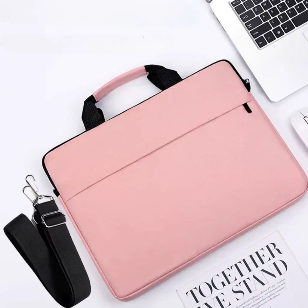 Elegante dames laptoptas 17 inch roze – Stijlvol & functioneel