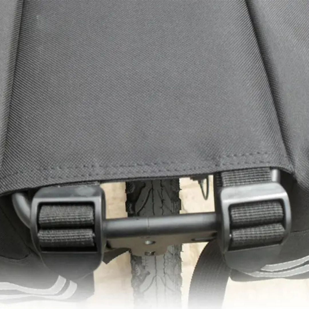 Waterdichte Fietstas Dubbel – 35L Bagagedrager Tas met Reflectie – Zwart