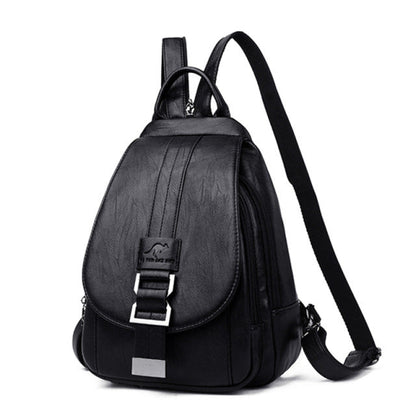 Multifunctionele Dames Rugtas – Stijlvolle Leren Schoudertas & Handtas