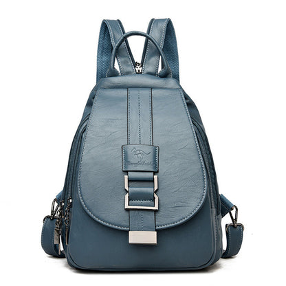 Multifunctionele Dames Rugtas – Stijlvolle Leren Schoudertas & Handtas