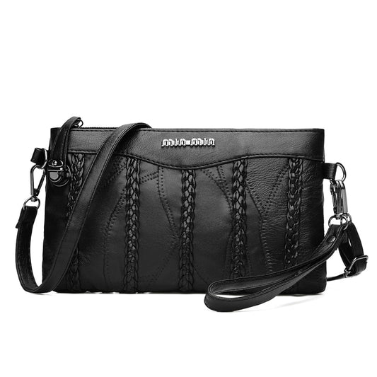 Elegante Dames Schoudertas – Compacte Clutch met Meerdere Vakken