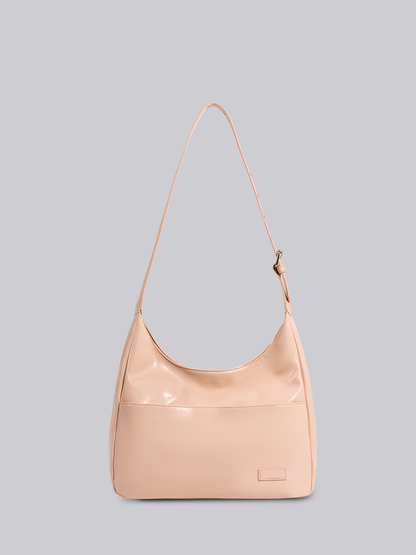Zwarte Schoudertas – Minimalistisch & Ruim Design van Vegan Leer
