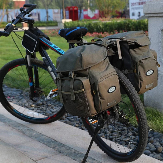 Waterdichte Fietstas – Dubbele Achtertas met Grote Opbergruimte