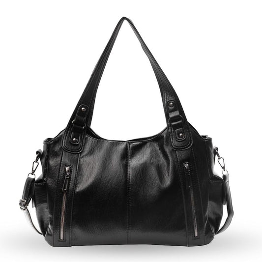 Dames Leren Schoudertas – Ruime Hobo Bag met Luxe Afwerking