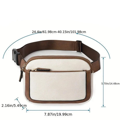 Minimalistische Canvas Heuptas – Stoere & Praktische Crossbody Tas