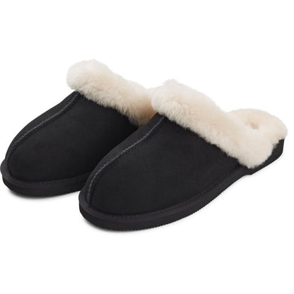 Warme Schapenvacht Pantoffels – Comfortabele Unisex Huisschoenen met Antislip Zool
