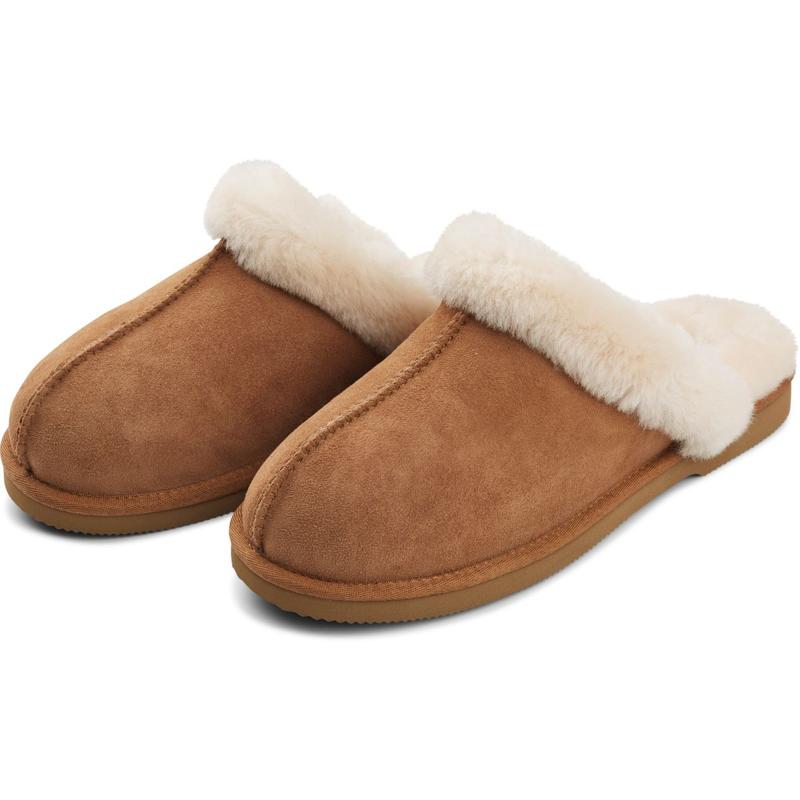 Warme Schapenvacht Pantoffels – Comfortabele Unisex Huisschoenen met Antislip Zool