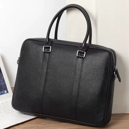 Laptoptas Heren 14 inch – Luxe Leer & Duurzaam Design