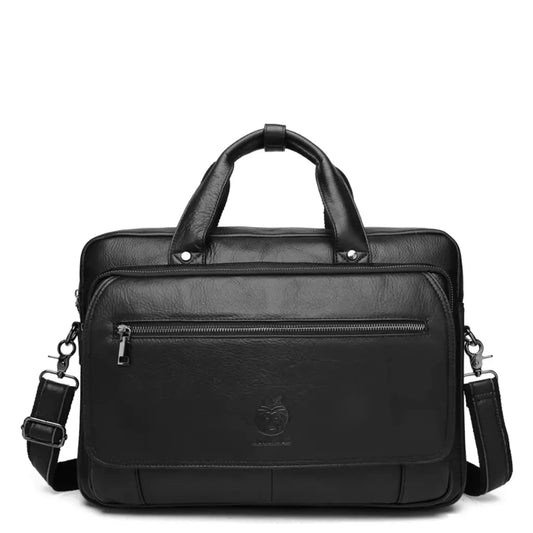 Leren Laptoptas Zwart – Elegant & Ruim