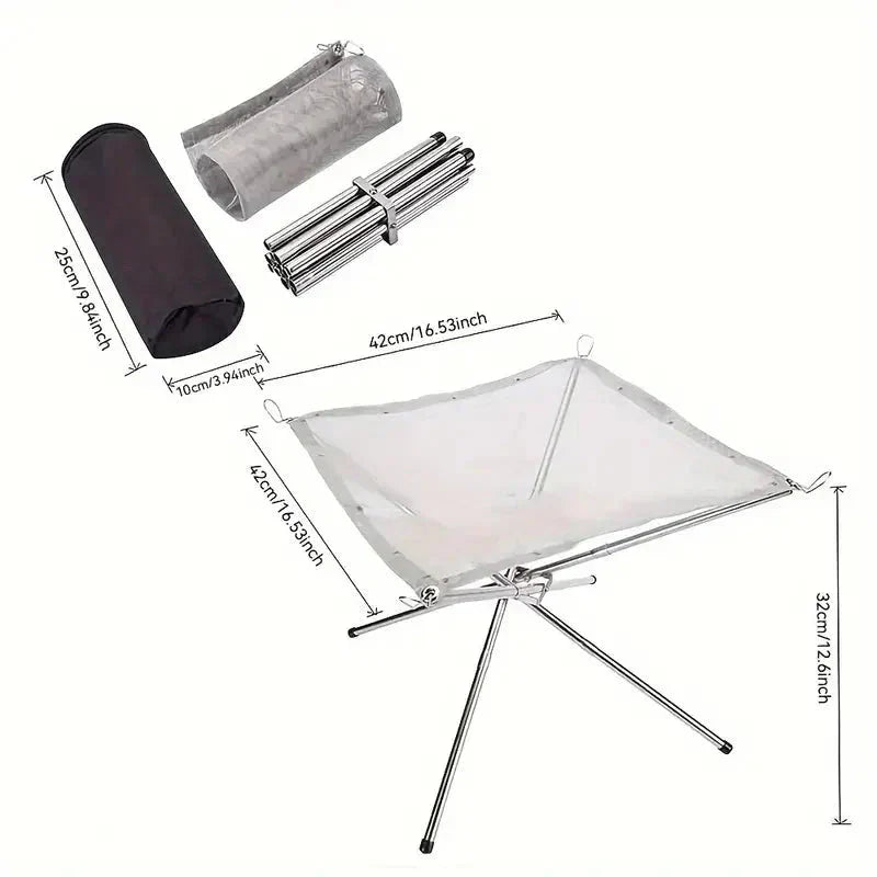 Opvouwbare Vuurschaal – Lichtgewicht & Draagbaar – Voor Camping & Outdoor