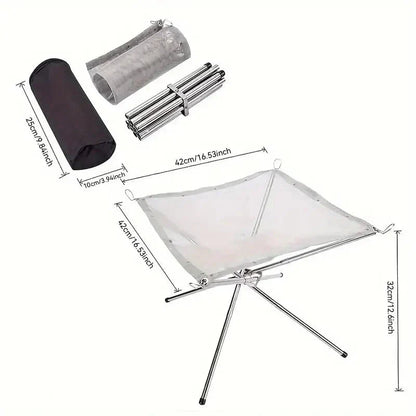 Opvouwbare Vuurschaal – Lichtgewicht & Draagbaar – Voor Camping & Outdoor