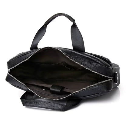 Luxe heren laptoptas 13 inch – Echt leer, stijlvol & praktisch
