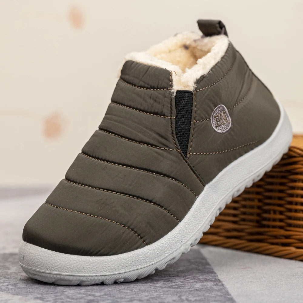 Warme Waterdichte Winterlaarzen – Antislip Sneeuwschoenen met Bontvoering