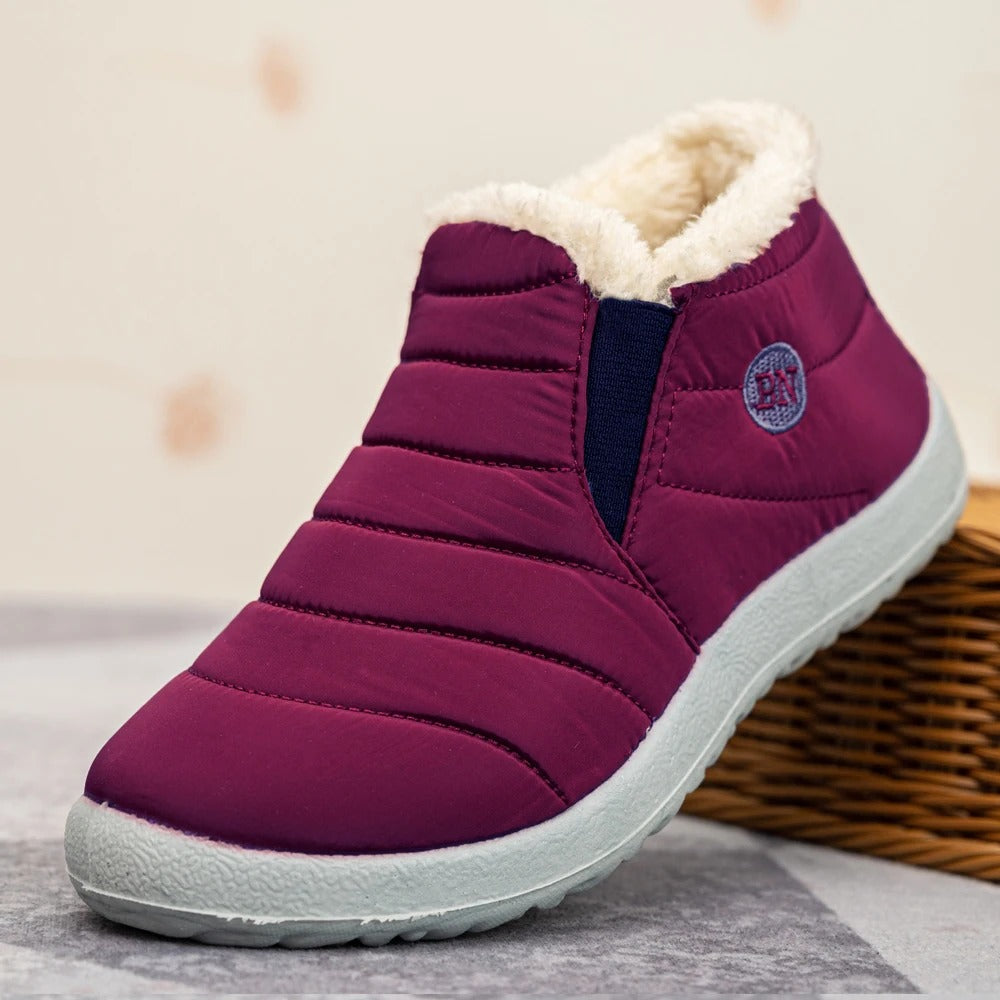 Warme Waterdichte Winterlaarzen – Antislip Sneeuwschoenen met Bontvoering