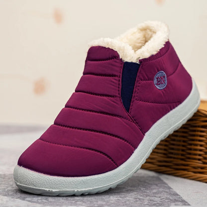 Warme Waterdichte Winterlaarzen – Antislip Sneeuwschoenen met Bontvoering