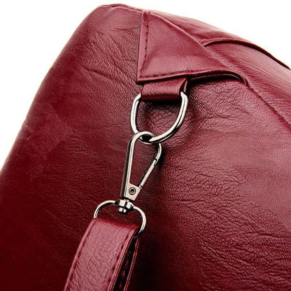 Premium Waterdichte Leder Rugtas Dames