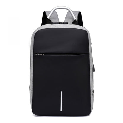 Waterdichte Anti-Diefstal Laptop Rugzak – 15.6" – USB Poort – Draagtas voor Werk & Reizen – Grijs/Zwart