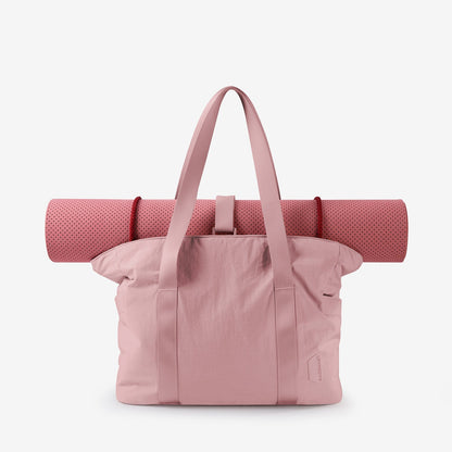 Zwarte Draagtas met Yogamat-Houder – Waterafstotend & Laptopvak – Ideaal voor Sport, Werk of Strand